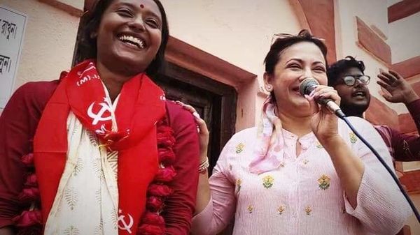 বামেদের হয়ে ভোট প্রচারে শ্রীলেখা বামেদের হয়ে ভোট প্রচারে শ্রীলেখা