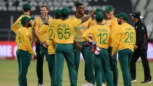 প্রোটিয়া ক্রিকেটাররা। ছবি- টুইটার। প্রোটিয়া ক্রিকেটাররা। ছবি- টুইটার।