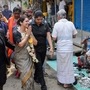 South 24 Parganas: Bharatiya Janata Party (BJP) candidate Anjana Basu participates in a door-to-door election campiagn, ahead of West Bengal assembly polls, at Sonarpur in South 24 Parganas district, Sunday, March 21, 2021. (PTI Photo)(PTI03_21_2021_000041B) (PTI)