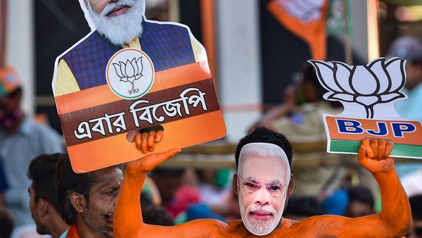 বিজেপি সমর্থকদের উচ্ছ্বাস (PTI) বিজেপি সমর্থকদের উচ্ছ্বাস (PTI)