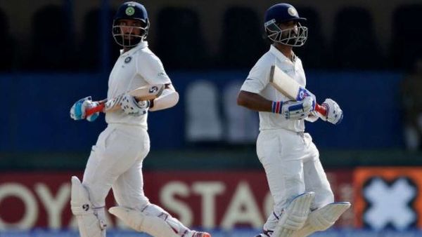 চেতেশ্বর পূজারা ও অজিঙ্কা রাহানে। ছবি- রয়টার্স। চেতেশ্বর পূজারা ও অজিঙ্কা রাহানে। ছবি- রয়টার্স।