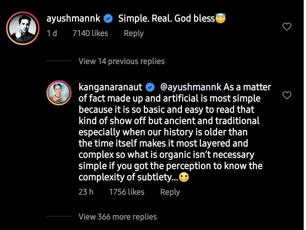 আয়ুষ্মানকে জবাব কঙ্গনার আয়ুষ্মানকে জবাব কঙ্গনার