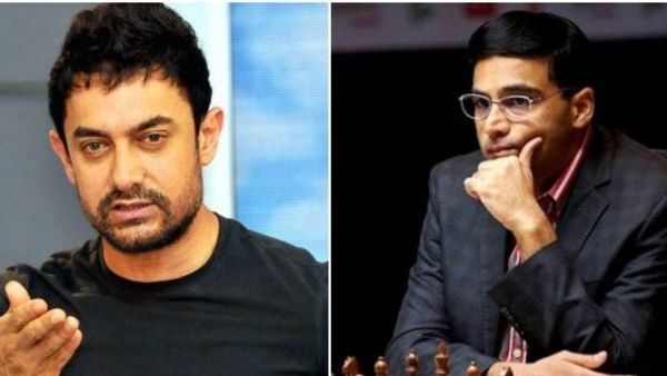 আমির খান এবং বিশ্বনাথন আনন্দ। আমির খান এবং বিশ্বনাথন আনন্দ।