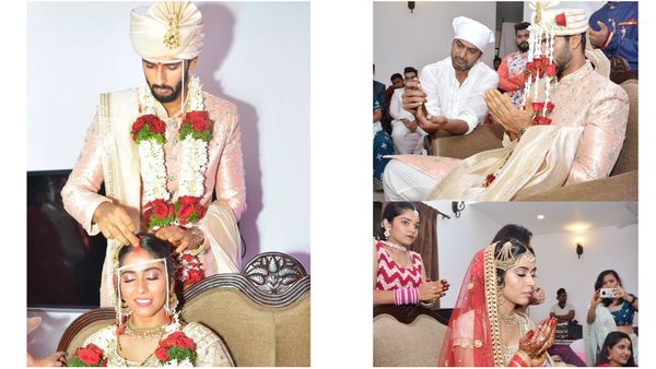 শুক্রবার বান্ধবী অঞ্জুম খানের সঙ্গে বিবাহবন্ধনে আবন্ধ হন রাজস্থান রয়্যালসের তারকা ক্রিকেটার শিবম দুবে। (ছবি সৌজন্য, টুইটার @IamShivamDube) শুক্রবার বান্ধবী অঞ্জুম খানের সঙ্গে বিবাহবন্ধনে আবন্ধ হন রাজস্থান রয়্যালসের তারকা ক্রিকেটার শিবম দুবে। (ছবি সৌজন্য, টুইটার @IamShivamDube)