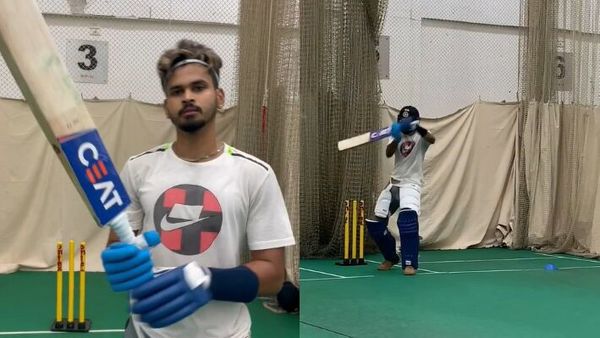 ব্যাট হাতে নেটে নেমে পড়লেন শ্রেয়স আইয়ার (ছবি:ইনস্টাগ্রাম) ব্যাট হাতে নেটে নেমে পড়লেন শ্রেয়স আইয়ার (ছবি:ইনস্টাগ্রাম)
