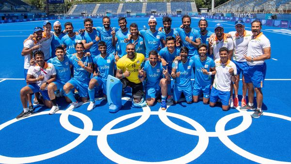 ভারতীয় পুরুষ হকি দল। ছবি- টুইটার (@TheHockeyIndia)। ভারতীয় পুরুষ হকি দল। ছবি- টুইটার (@TheHockeyIndia)।