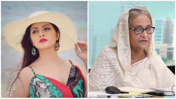 পরীমনি এবং শেখ হাসিনা পরীমনি এবং শেখ হাসিনা