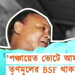 'পঞ্চায়েত ভোটে আমার মিলিটারি, তৃণমূলের BSF থাকবে', হুমকি তৃণমূল নেতার
