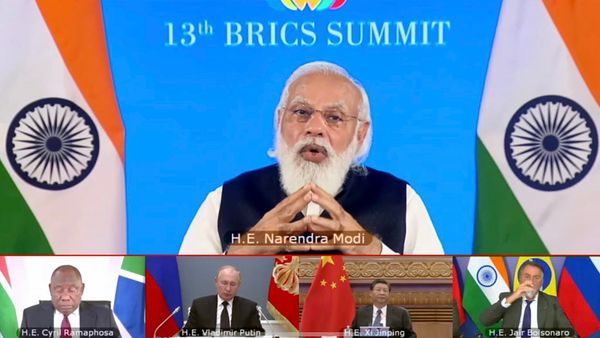 বৈঠকে ব্রিকস গোষ্ঠীভুক্ত দেশ। (ছবি সৌজন্য এএনআই) বৈঠকে ব্রিকস গোষ্ঠীভুক্ত দেশ। (ছবি সৌজন্য এএনআই)
