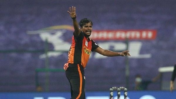 টি নটরাজন। ছবি- আইপিএল। টি নটরাজন। ছবি- আইপিএল।