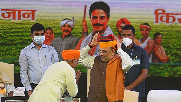 নিউ দিল্লিতে সমবায়ের জাতীয় কনভেনশনে কেন্দ্রীয় সমবায়মন্ত্রী অমিত শাহ (Photo by Raj K Raj / Hindustan Times) (Hindustan Times) নিউ দিল্লিতে সমবায়ের জাতীয় কনভেনশনে কেন্দ্রীয় সমবায়মন্ত্রী অমিত শাহ (Photo by Raj K Raj / Hindustan Times) (Hindustan Times)
