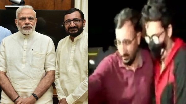 মোদীর সঙ্গে মণীশ ভানুশালি (বাঁ দিকে) সেই মণীশই আরবাজ মার্চেন্টকে এনসিবি অফিসে নিয়ে যাচ্ছেন মোদীর সঙ্গে মণীশ ভানুশালি (বাঁ দিকে) সেই মণীশই আরবাজ মার্চেন্টকে এনসিবি অফিসে নিয়ে যাচ্ছেন
