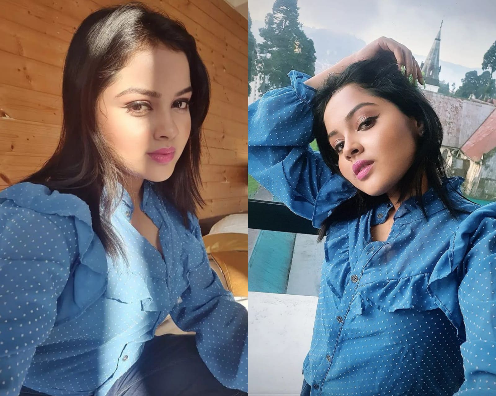 দার্জিলিংয়ে নবনীতা। দার্জিলিংয়ে নবনীতা।