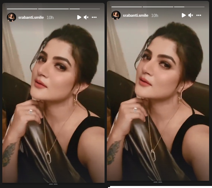 সপ্তমীর রাতে শ্রাবন্তীর সাজ সপ্তমীর রাতে শ্রাবন্তীর সাজ