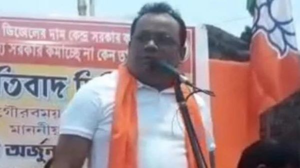 বিজেপি বিধায়ক স্বপন মজুমদার। বিজেপি বিধায়ক স্বপন মজুমদার।
