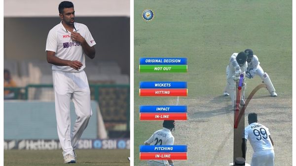 কানপুরে জোরালো আপিল সত্ত্বেও রিভিউ নেয়নি ভারত। কিন্তু দেখা যায়, উইকেটে বল লাগছে। (ছবি সৌজন্য টুইটার @ICC এবং টুইটার) কানপুরে জোরালো আপিল সত্ত্বেও রিভিউ নেয়নি ভারত। কিন্তু দেখা যায়, উইকেটে বল লাগছে। (ছবি সৌজন্য টুইটার @ICC এবং টুইটার)