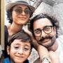 ছেলের জন্মদিনে কিরণ রাও-র বাড়িতে এলেন আমির। 
