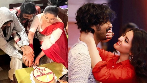 রাজের জন্মদিনে কেক কাটার এই ছবিও ভাইরাল হয়েছিল। রাজের জন্মদিনে কেক কাটার এই ছবিও ভাইরাল হয়েছিল।