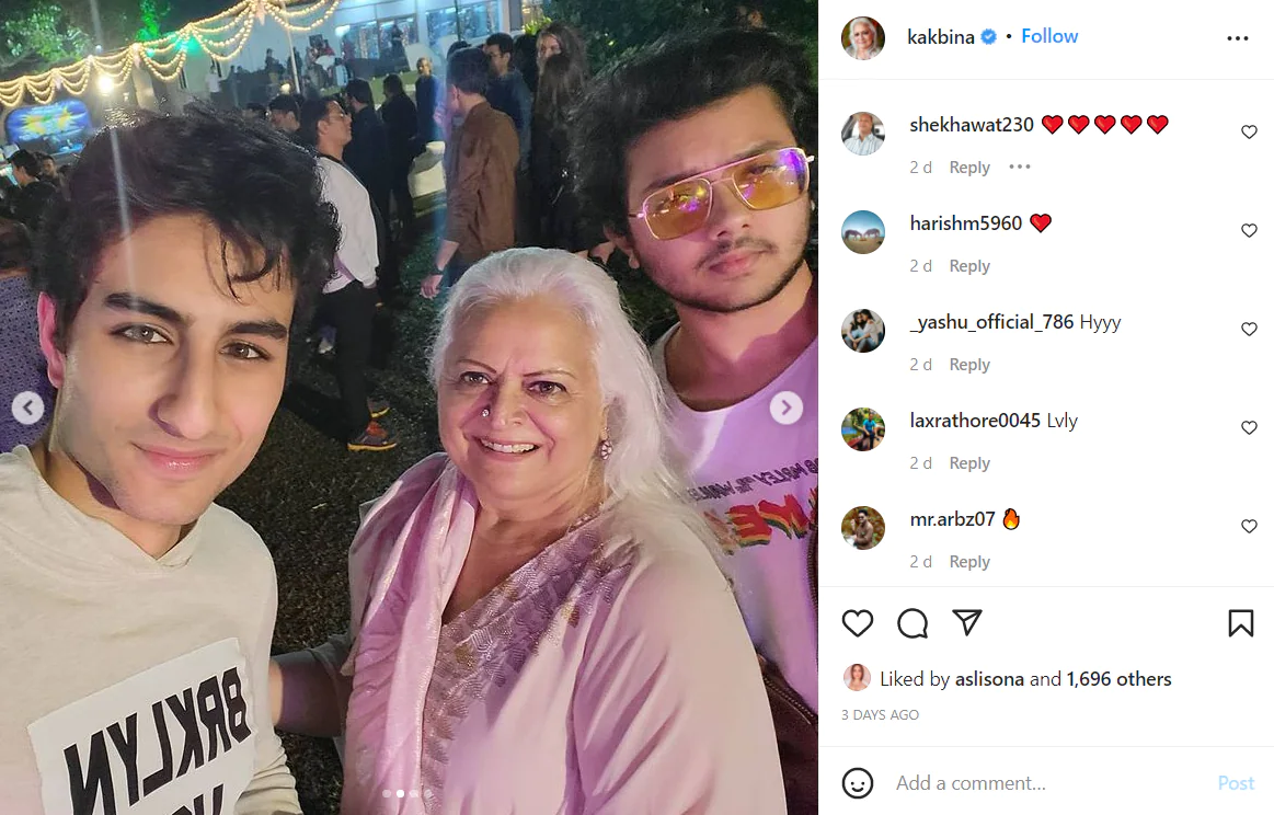 ইব্রাহিম আলি খান, বিনা কাক, নির্বান খান ইব্রাহিম আলি খান, বিনা কাক, নির্বান খান