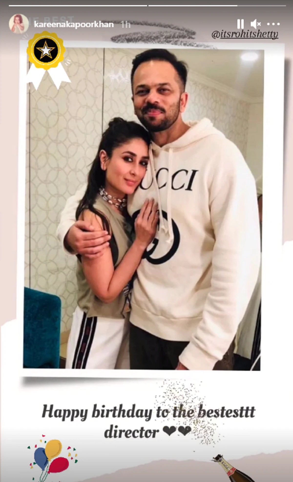 রোহিতের জন্য করিনার সেই পোস্ট। রোহিতের জন্য করিনার সেই পোস্ট।