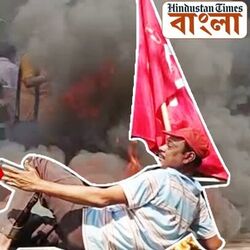 ট্রেন থামানোর চেষ্টা, রাস্তায় জ্বলল টায়ার, তবে বনধের তেমন প্রভাব পড়ল না রাজ্যে