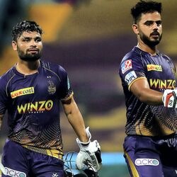 কলকাতা নাইট রাইডার্সের দুই তারকা (ছবি-পিটিআই) (PTI)
