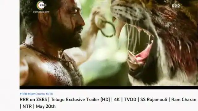 ‘RRR’-এর নতুন তেলুগু ট্রেলার ‘RRR’-এর নতুন তেলুগু ট্রেলার