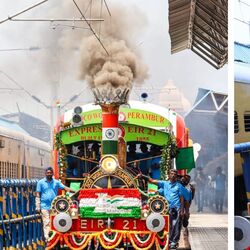 'ঐতিহ্যের' ধোঁয়া - স্বাধীনতা দিবসে বিশ্বের প্রাচীনতম স্টিম ইঞ্জিন চালাল ভারত