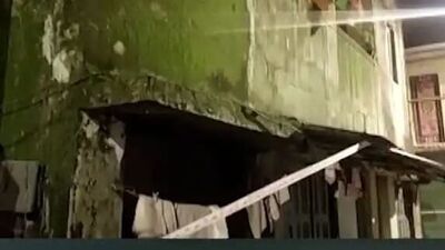 मुलुंडमध्ये इमारतीचा स्लॅब कोसळून दुर्घटना