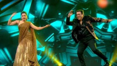 Rashmika Mandanna And Govinda Dance On Sami Sami Song