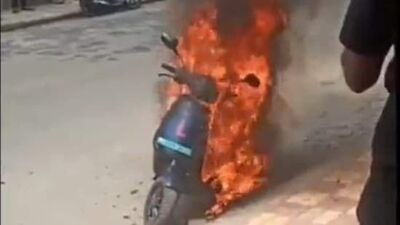 Electric Scooter Explosion In Vasai