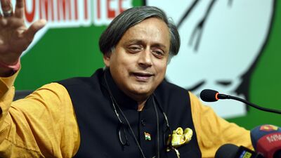 Congress presidential candidate Dr Shashi Tharoor