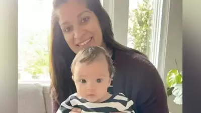 Aneka Patel and her 3 months old daughter 