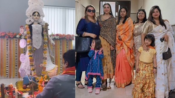 <p>রাজ চক্রবর্তীর অফিসের পুজো</p> <p>রাজ চক্রবর্তীর অফিসের পুজো</p>