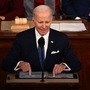 TOPSHOT - US President Joe Biden delivers the State of the Union address in the House Chamber of the US Capitol in Washington, DC, on February 7, 2023. (Photo by ANDREW CABALLERO-REYNOLDS / AFP) (AFP)
