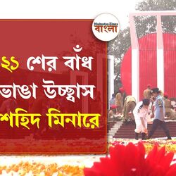 <p>'ভালো' ভাষাকে সম্মান জানাতে মানুষের ঢল শহিদ মিনারে</p>