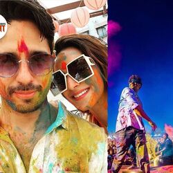 <p>সোহা আলি খান, অনন্যা পাণ্ডে, ভিকি-ক্যাট সহ আর কারা মেতে উঠলেন হোলি খেলায়?</p>