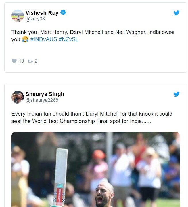 <p>মিচেলের জন্য ভারতীয় ভক্তদের বার্তা (ছবি-টুইটার)</p> <p>মিচেলের জন্য ভারতীয় ভক্তদের বার্তা (ছবি-টুইটার)</p>