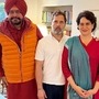 <p>রাহুল, প্রিয়াঙ্কার সঙ্গে সিধু (ANI Photo)</p> (Navjot Singh Sidhu twitter)
