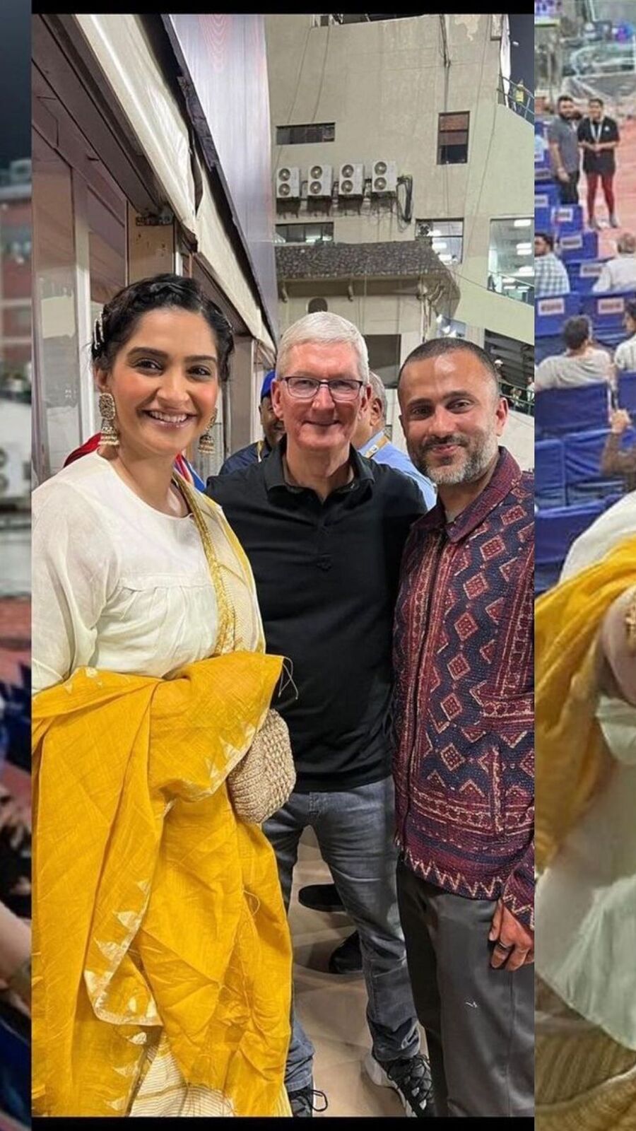 সোনম-আনন্দের সঙ্গে IPL-এর ম্যাচ দেখলেন Apple প্রধান টিম কুক, তুললেন সেলফিও