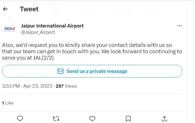 विमानतळ प्रशासनाने संबंधित महिलेच्या दाव्याचं खंडन करत तक्रारीचं निवारण करण्याचं आश्वासन दिलं आहे.