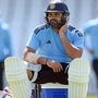 <p>দ্য ওভালে অনুশীলনে ব্যস্ত রোহিত শর্মা</p> (ICC Twitter)