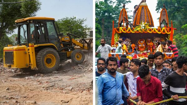 Bulldozer in Rath Yatra 2023: ‘সনাতন ধর্মকে রক্ষা করতে’ রথযাত্রার সামনে চলল বুলডোজার, হিন্দুদের ঐক্যবদ্ধের ডাক