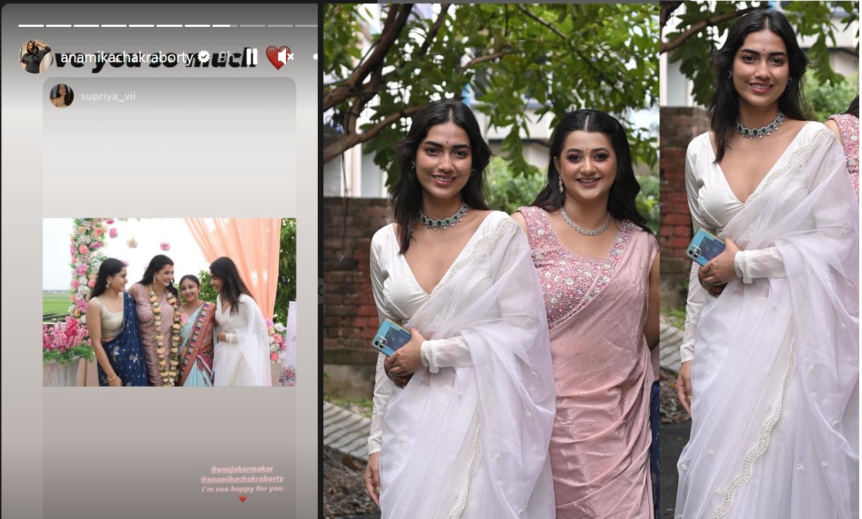 <p>অনামিকার পাশে ঝলমল করলেন সুপ্রিয়া </p> <p>অনামিকার পাশে ঝলমল করলেন সুপ্রিয়া </p>