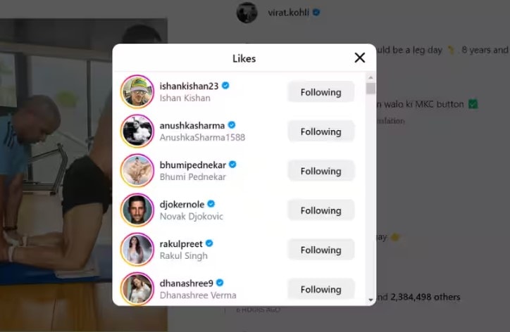 <p>কোহলির ছবি দেখে নিজেদের প্রতিক্রিয়া জানিয়েছেন নোভাক জকোভিচ ও অনুষ্কা শর্মা (ছবি-ইনস্টাগ্রাম)</p> <p>কোহলির ছবি দেখে নিজেদের প্রতিক্রিয়া জানিয়েছেন নোভাক জকোভিচ ও অনুষ্কা শর্মা (ছবি-ইনস্টাগ্রাম)</p>