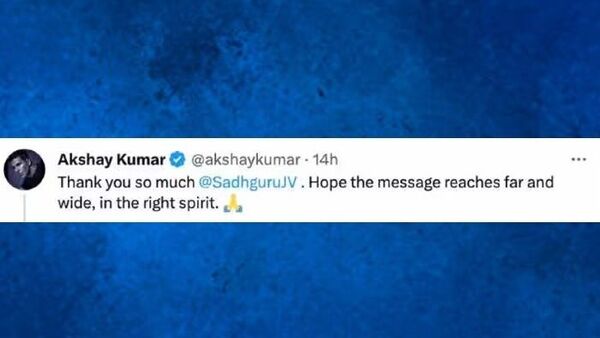 <p>অক্ষয়ের টুইট</p>