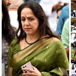 <p>হেমা মালিনি ও রাহুল গান্ধীর ভিডিয়ো</p>