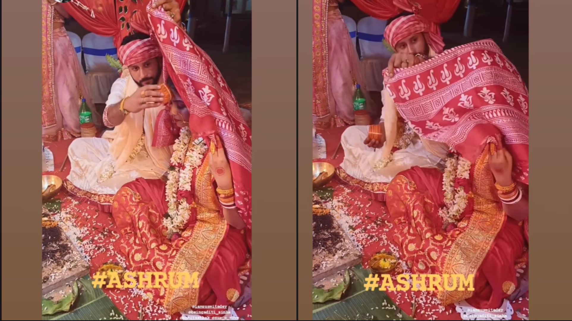 <p>অভিনেত্রী অস্মিতা মুখোপাধ্যায়ের সিঁদুরদান</p> <p>অভিনেত্রী অস্মিতা মুখোপাধ্যায়ের সিঁদুরদান</p>