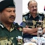 বিএসএফ ডিজি নীতিন আগরওয়াল ও স্পেশাল ডিজি যোগেশ খুরানিয়া 