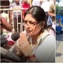 বন্‌ধকে সমর্থন করে রাস্তায় নেমে আটক রূপা গঙ্গোপাধ্যায়। 